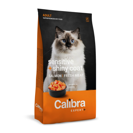 Calibra Cat EXPERT+ Adult Sensitive & Shiny coat 400g