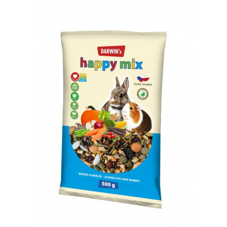 Darwin's morče,králík happy mix 500g