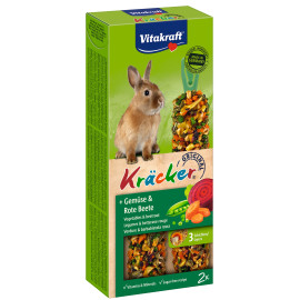 Vitakraft Rodent Rabbit Kräcker zelenina+červ.řepa 2ks