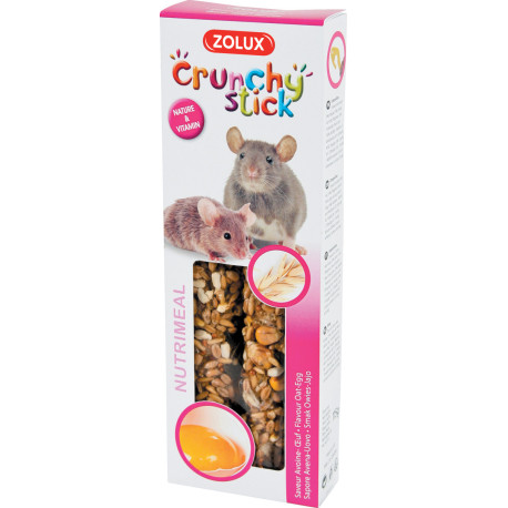 Pochoutka CRUNCHY STICK oves/vejce pro myši Zolux