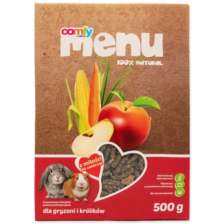 Krmivo Comfy menu hlodavec&králík granulované 500g