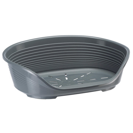 Pelech plast SIESTA DLX 6 tm.šedý 70,5x52x23,5cm FP1ks