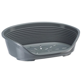 Pelech plast SIESTA DLX 12 tm.šedý 111x80,5x33cm FP