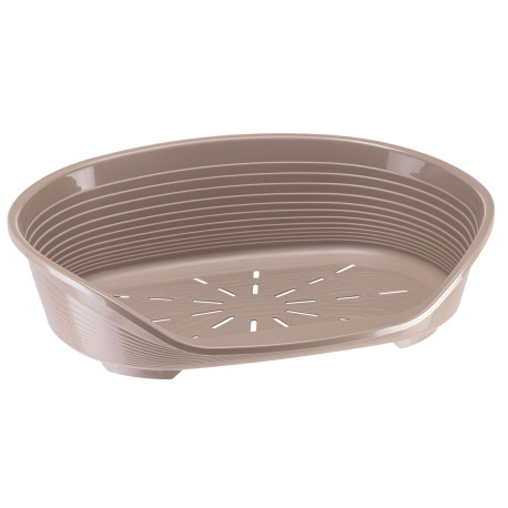 Pelech plast SIESTA DLX 6 hnědý 70,5x52x23,5cm FP