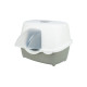 WC kočka DAVIO TOP krytý vstup 56x39x39cm šedá/bílá TR