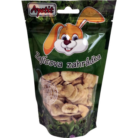 Apetit zajícova zahrádka Banán sušený, chips 120g