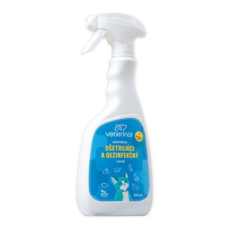 VETERINOL ošetřující a dezinfekční roztok, sprej 500ml