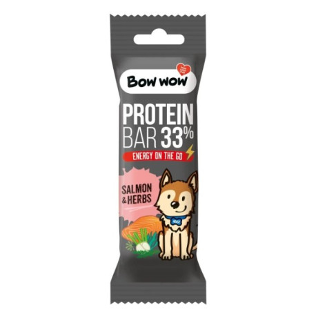 Bow wow poch. Proteinová tyčinka Losos&Bylinky 32g