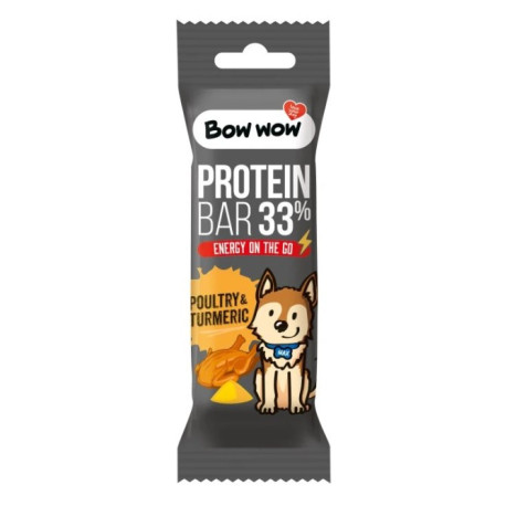 Bow wow poch. Proteinová tyčinka Drůbež&Kurkuma 32g