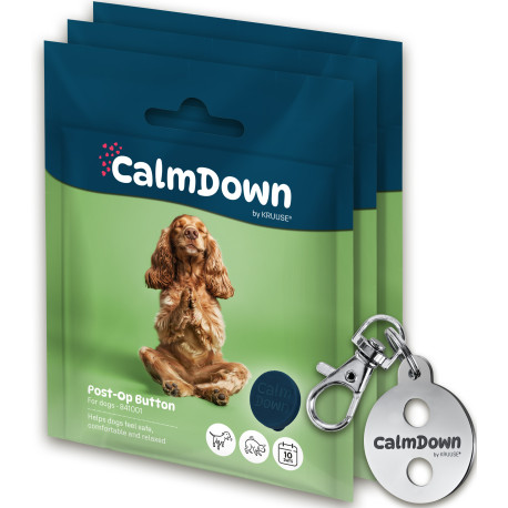 CalmDown Dog Tag Kit kovový přívěsek+3knoflíky KRUUSE