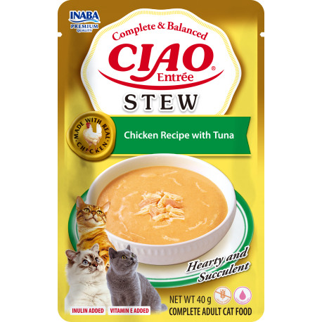 Churu Cat Entrée Stew Chicken Recipe with Tuna 40g