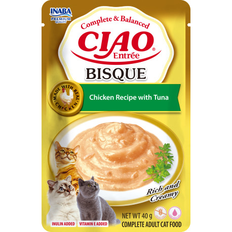 Churu Cat Entrée Bisque Chicken Recipe with Tuna 40g