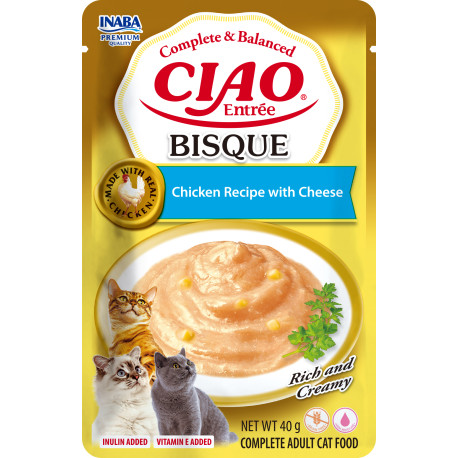 Churu Cat Entrée Bisque Chicken Recipe with Cheese 40g
