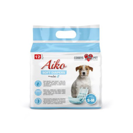 Plenky pro psy Aiko Soft Diapers S-M/30-46cm 12ks