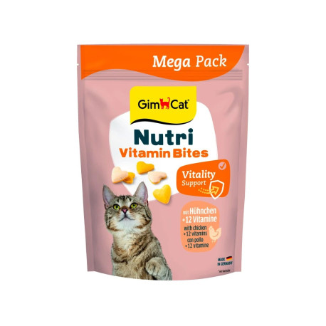 GimCat Nutri Multi-Vitamin Bites tablety s kuřetem425g