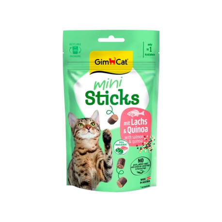 GimCat Mini Sticks losos&quinoa 50g