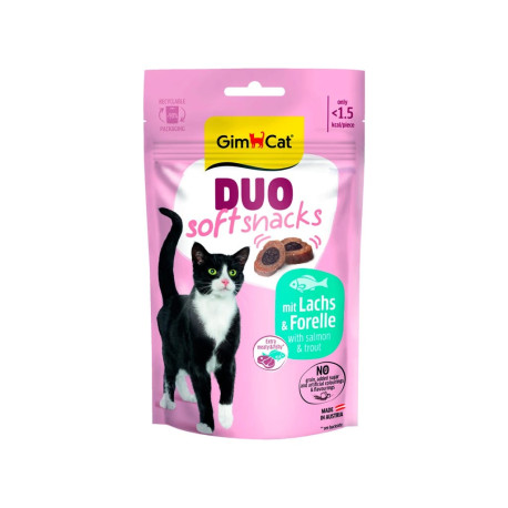 GimCat Duo Soft Snacks losos&pstruh 50g