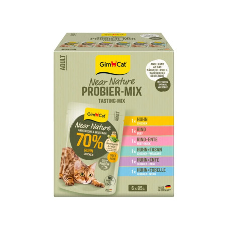 GimCat Near Nature kapsa mix 6x85g