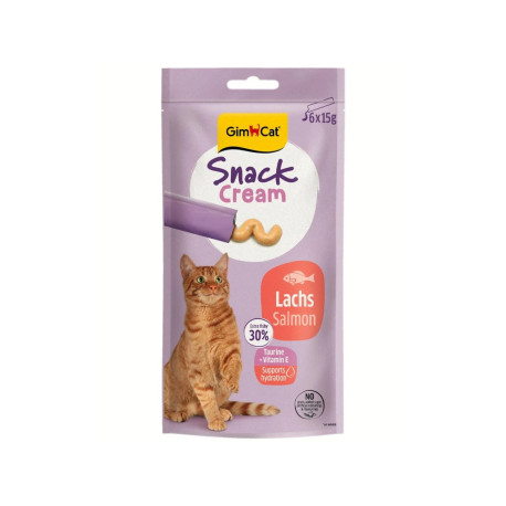 GimCat Snack Cream losos 6x15g