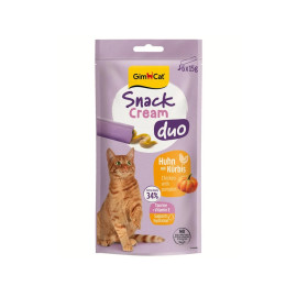 GimCat Snack Cream Duo kuře&dýně 6x15g