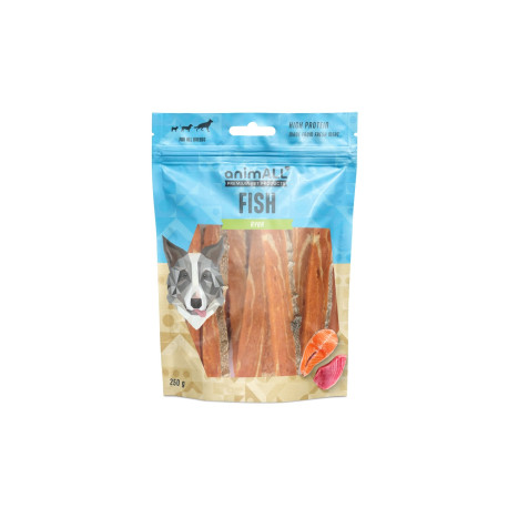 animALL Lososové proužky s kůží 250g