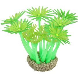 Akvarijní dekorace FLOWERS 1 zelená Zolux
