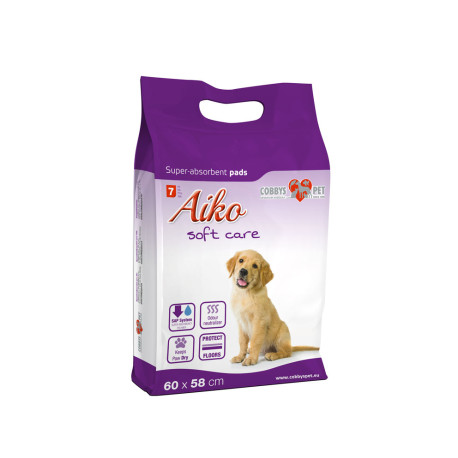 Podložka absorbční pro psy Aiko Soft Care 60x58cm 7ks
