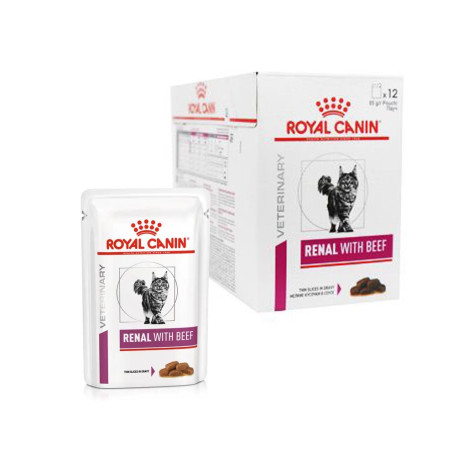 Royal Canin VD Feline Renal  12x85g hovězí kapsa