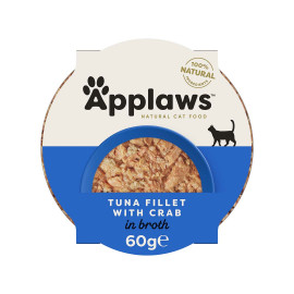 Applaws Cat miska Adult Broth tuňák s krabem 60g