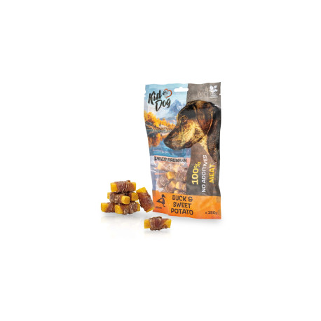 Pochoutka KIDDOG SUPER PREMIUM kachní maso,batáty 150g