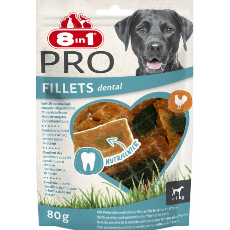 Pochoutka 8in1 Fillets Pro Dental 80g