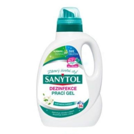 SANYTOL dezinfekce prací gel s vůní květů 1,7l/34dávek