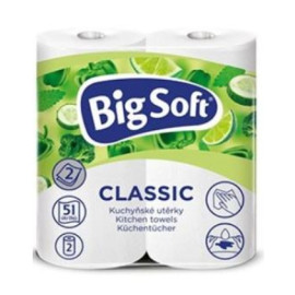 Utěrky kuchyňské papírové Big Soft 2ks role
