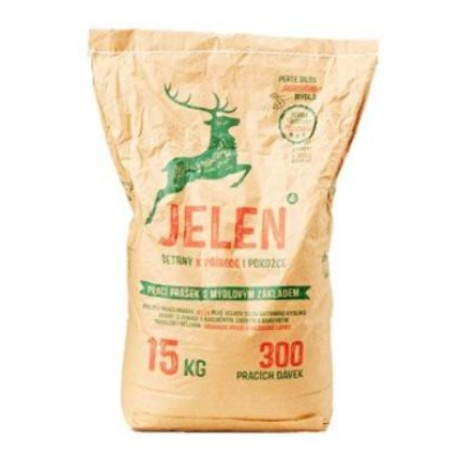 Prací prostředek Jelen mýdlový prášek15kg 300dáv