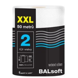 Utěrky víceúčelové papírové Balsoft XXL role 50m