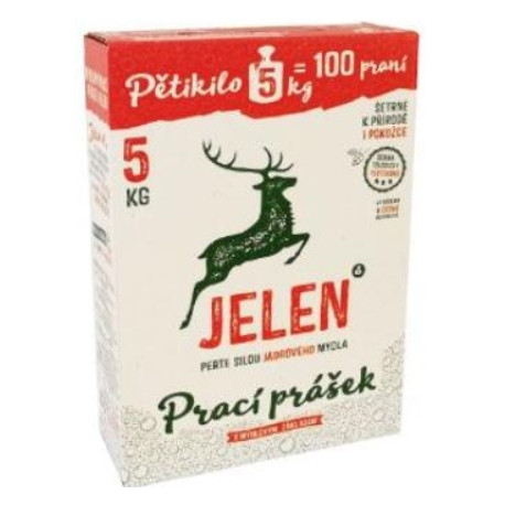 Prací prostředek Jelen mýdlový prášek 5kg BOX