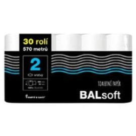 Wc toaletní papír Balsoft 2vrstvý 30ks