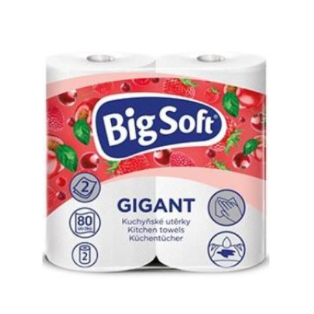 Utěrky kuchyňské papírové Big Soft Gigant 2ks