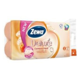 Wc toaletní papír ZEWA Deluxe Aqua Tube Broskev 3V 8ks