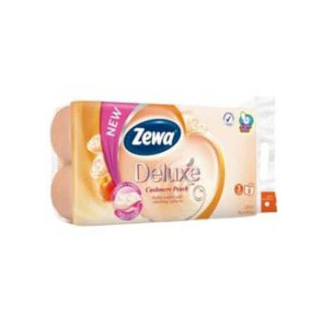 Wc toaletní papír ZEWA Deluxe Aqua Tube Broskev 3V 8ks