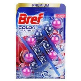 Wc blok Bref 4 Blue Activ Flower závěs 3x50g kuličky