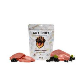 Pochoutka Artinky Jehněčí&Hovězí s černým rybízem 300g