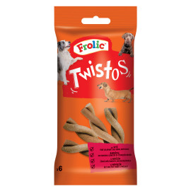 Frolic pochoutka Twistos 6ks s hovězím