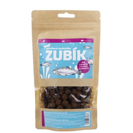 Pochoutka ZUBÍK Výcvik. rybí s jehněčím,slávkou z.180g