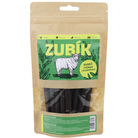 Pochoutka ZUBÍK Jehněčí tyčinky s rozmarýnem 200g