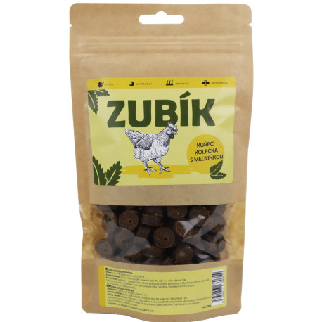 Pochoutka ZUBÍK Kuřecí kolečka s meduňkou 200g