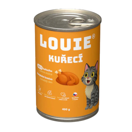 Louie Cat konz. Kuřecí s prebiotiky 400g