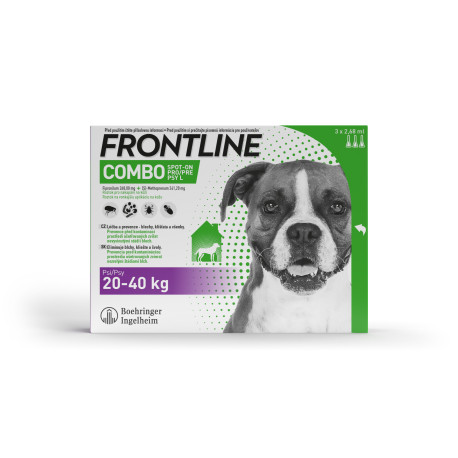 FRONTLINE COMBO spot-on pro psy L (20-40kg)-3x2,68ml