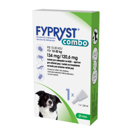 Fypryst combo spot-on 134/120,6mg pes střední 1 pip