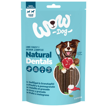 WOW Dog poch. Dentální tyčinky Maxi 230g/5ks